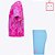Conjunto Camiseta Rosa e Bermuda Legging Azul Infantil Feminino Nike 26L658-BJB - Imagem 7