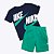 Conjunto Camiseta e Bermuda Cargo Infantil Masculino Nike 86J213-E5D - Imagem 1