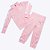 Conjunto Jaqueta Rosa Manga Longa e Calça em Malha Infantil Feminino Nike 36G796-A8F - Imagem 1