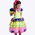 Vestido Festa Junina Neon Laços Infantil Muvile 4220 - Imagem 1