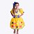 Vestido Festa Junina Amarelo Bandeirinhas Infantil Muvile 4219 - Imagem 1