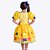 Vestido Festa Junina Amarelo Bandeirinhas Infantil Muvile 4219 - Imagem 2