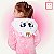 Pijama Kigurumi com Capuz Gata Romântica Infantil Menina Puket 030402762 - Imagem 4