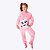 Pijama Manga Longa Gata Romântica Infantil Menina Puket 030402763 - Imagem 1