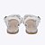 Sandália Branca Iris Nozinho e Tira de Strass Infantil Feminina Pampili  409314000 - Imagem 5