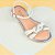 Sandália Branca Iris Nozinho e Tira de Strass Infantil Feminina Pampili  409314000 - Imagem 7