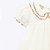 Vestido Manga Curta Off White Infantil Feminino Milon 2000372 - Imagem 3