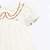Vestido Manga Curta Off White Infantil Feminino Milon 2000372 - Imagem 4