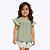 Conjunto Blusa Manga Curta e Shorts Verde Infantil Feminino Milon 2000386 - Imagem 2