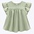 Conjunto Blusa Manga Curta e Shorts Verde Infantil Feminino Milon 2000386 - Imagem 3