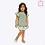 Conjunto Blusa Manga Curta e Shorts Verde Infantil Feminino Milon 2000386 - Imagem 5