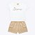 Conjunto Blusa Cropped e Shorts Moletinho Sarja Infantil Feminino Milon 2000410 - Imagem 1