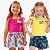 Blusa Cropped e Shorts Rosa Infantil Feminino Kyly 1000239 - Imagem 3