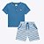 Conjunto Camiseta Polo e Bermuda Moletinho Infantil Masculina Milon 2000183 - Imagem 1