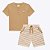 Conjunto Camiseta Polo e Bermuda Moletinho Infantil Masculina Milon 2000183 - Imagem 2