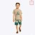 Conjunto Camiseta e Bermuda Tricolor Infantil Masculina Milon 2000205 - Imagem 8