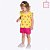 Conjunto Blusa Estampada e Shorts Moletinho Infantil Feminino Kyly 1000203 - Imagem 10