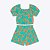 Conjunto Blusa Cropped e Shorts Estampa Corações Infantil Feminino Kyly 1000261 - Imagem 1