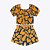 Conjunto Blusa Cropped e Shorts Estampa Corações Infantil Feminino Kyly 1000261 - Imagem 3