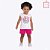 Conjunto Blusa Regata Estampa e Shorts Infantil Feminino Kyly 1000202 - Imagem 6