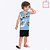 Conjunto Regata e Bermuda Moletom Infantil Masculina Kyly 1000380 - Imagem 9