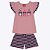 Conjunto Blusa Estampada e Shorts em Malha Fio Tinto Infantil Feminino Kyly 1000211 - Imagem 2