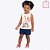 Blusa Regata Girafa Infantil Feminina Kyly 1000185 - Imagem 5