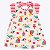 Vestido Manga Curta Listrado Infantil Feminino Kyly 1000192 - Imagem 1