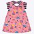 Vestido Manga Curta Listrado Infantil Feminino Kyly 1000192 - Imagem 3