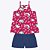 Conjunto Blusa Alcinha e Shorts Estampa Variada Infantil Feminino Kyly 1000229 - Imagem 2