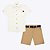 Conjunto Camisa Social Manga Curta e Bermuda Sarja Infantil Masculino Milon  2000427 - Imagem 1