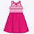 Vestido Manga Curta Listrado em Meia Malha Flamê Infantil Feminino 1000247 - Imagem 1