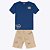 Conjunto Blusa Manga Curta e Bermuda Moletom sem Felpa Infantil Masculino Kyly 1000406 - Imagem 3