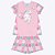 Pijama Gatinha Brilha no Escuro Infantil Feminino Kyly 1000443 - Imagem 1