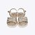 Sandália Dourada Flower Lacinhos em Strass Infantil Feminina Pampili 702026000 - Imagem 3