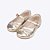 Sapatilha Dourada Angel Laço em Pregas e Strass Mini Infantil Feminina Pampili 401043000 - Imagem 1