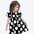 Vestido Manga Curta em Poá Infantil Feminino Milon 14936 - Imagem 3
