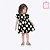 Vestido Manga Curta em Poá Infantil Feminino Milon 14936 - Imagem 4