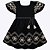 Vestido Manga Curta Bordado em Flores Infantil Feminino Milon 2000398 - Imagem 1