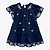 Vestido Manga Curta Bordado Tricoline Infantil Feminino Milon 15021 - Imagem 1