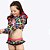 Biquíni Cropped Manga Longa e Calcinha Cogumelo Infantil Menina Moda Praia Siri Kids 39113 - Imagem 3