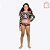 Biquíni Cropped Manga Longa e Calcinha Cogumelo Infantil Menina Moda Praia Siri Kids 39113 - Imagem 4