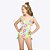 Maiô Jasmim Flores Colorido Infantil Menina Moda Praia Siri Kids 39084 - Imagem 1
