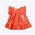 Vestido Laranja Manga Curta Bordado Bebê Menina Vigat 2606 - Imagem 1