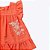 Vestido Laranja Manga Curta Bordado Bebê Menina Vigat 2606 - Imagem 3