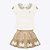 Conjunto Blusa Bordada Manga Curta e Saia Infantil Menina Milon 2000508 - Imagem 1