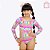 Maiô Manga Longa Tropical Infantil Menina Moda Praia Siri Kids 39206 - Imagem 4