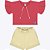 Conjunto Tererê Blusa Manga Curta e Shorts Moletim Linho Infantil Menina Have Fun 28901 - Imagem 1