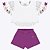 Conjunto Blusa com Manga Detalhada e Shorts Moletinho Infantil Menina Have Fun 28905 - Imagem 2