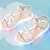 Sandália de Led Lulli Borboletas Branca Holográfica Infantil Menina Pampili 697030000 - Imagem 8